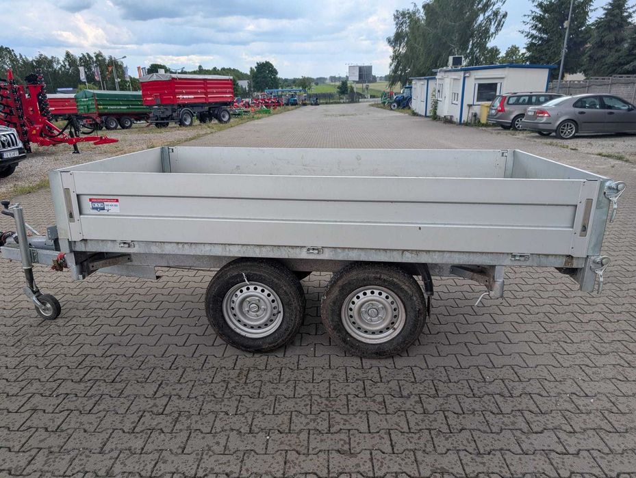 Przyczepa samochodowa wywrotka ładowność 2000kg 2t kiper 3 stronny