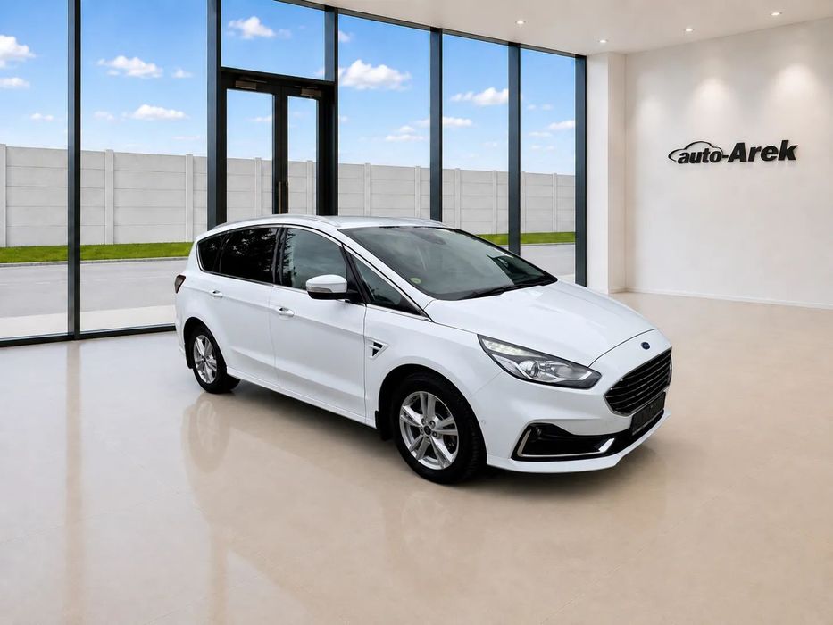 Ford S-Max Zobacz jaki Śliczny Biały 7mio osobowy Bogaty Titanium Baardzo zadbany