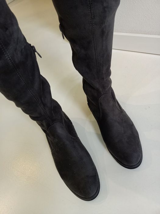buty kozaki z wysoką cholewką 39