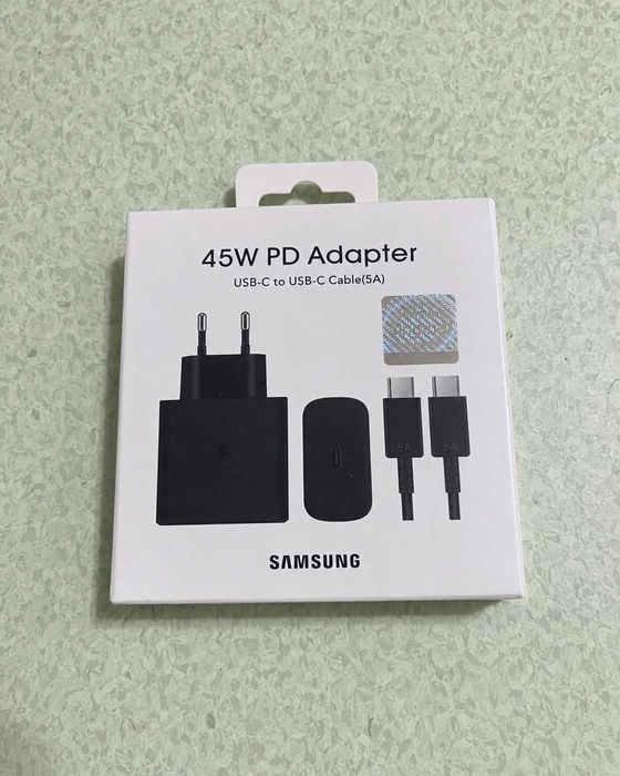 Samsung Ładowarka 45W USB-C PD + Kabel | Oryginalna | NOWA