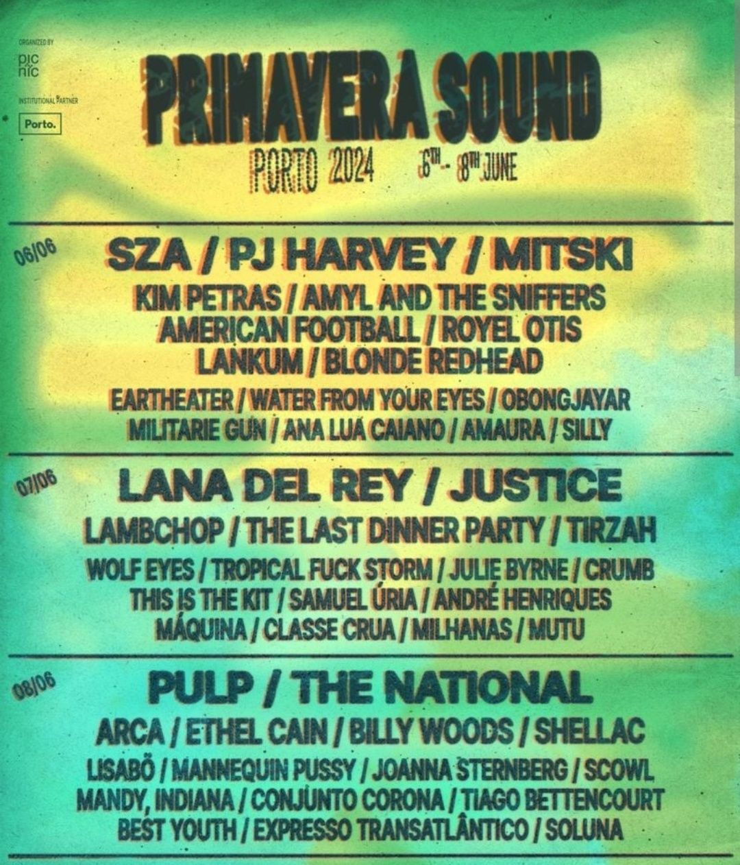 Primavera sound 2024 bilhetes diarios e passe Benfica • OLX Portugal