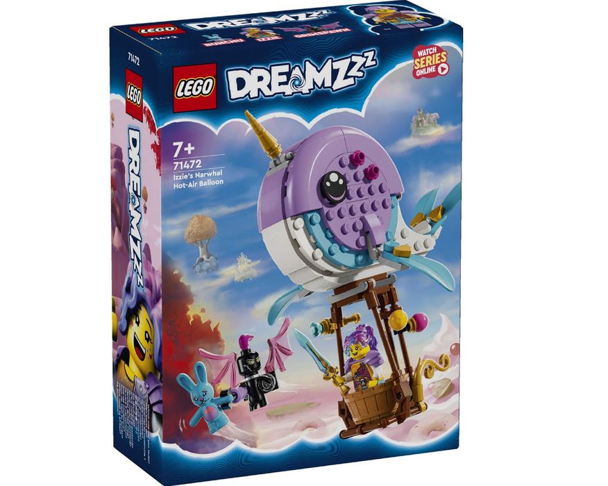 Новий Lego 71472 DreamZzz Izzie Narwhal Hot Air Balloon Повітряна куля