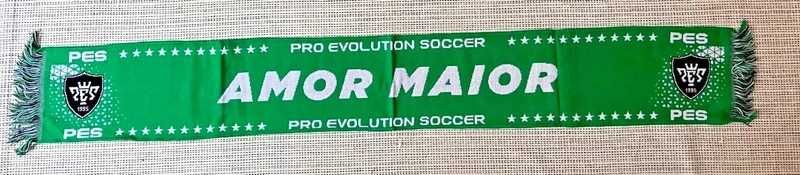 Cachecol Oficial PES Pro Evolution Soccer Azul / Verde /Vermelho