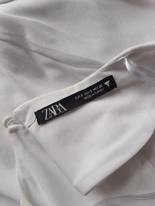 Zara efektowne body białe s