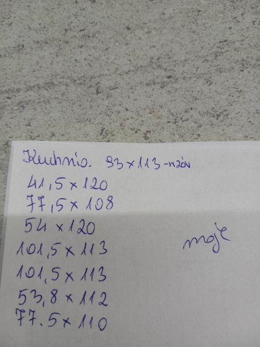 Rolety plisy różne rozmiary