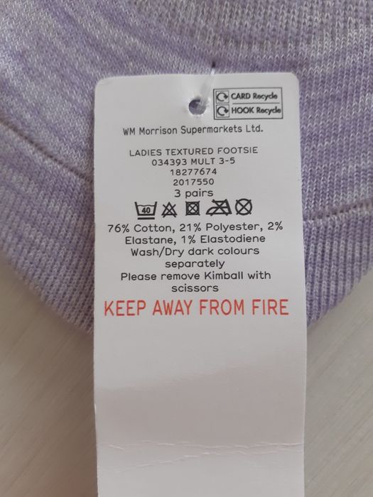 Półstopki Nutmeg r.35-38, 5 par