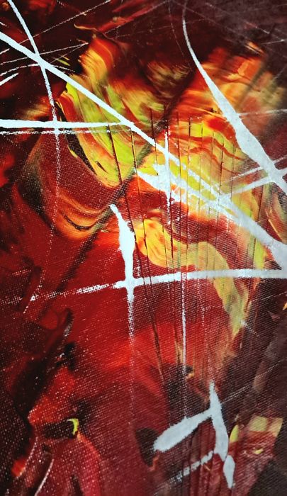 Atenção 2 pinturas a 50% do valor.  Pinturas abstractas expressionist