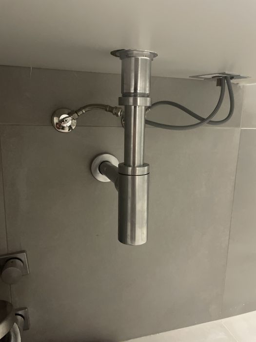 Cifão elo da bruma em inox escovado