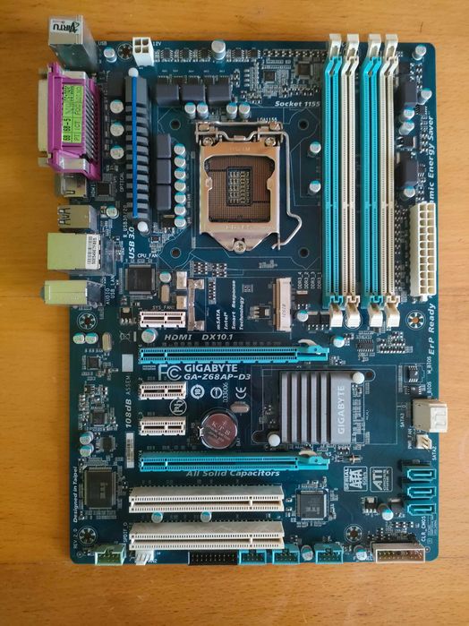 Płyta gigabyte ga-z68ap-d3 intel i5-3470
