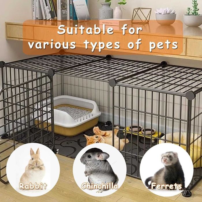 Wybieg z podłogą matą klatka kojec dla świnki morskiej królika kota