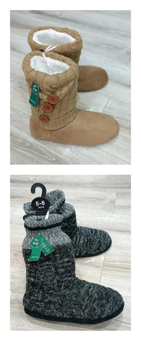 Домашние тёплые угги , тапочки-сапожки Ardene  размер 35/36; 39/40
