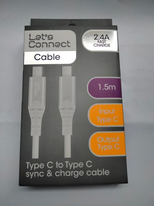 Cabo 1,5m para carregadores de telemóveis android novo  2.4