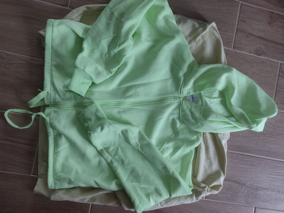 bluza z zamkiem kolor neonowy