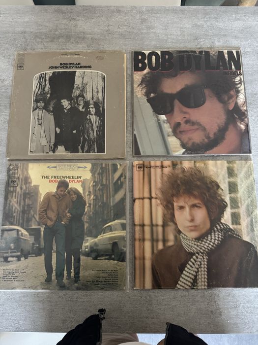 Coleção de discos de vinil do Bob Dylan