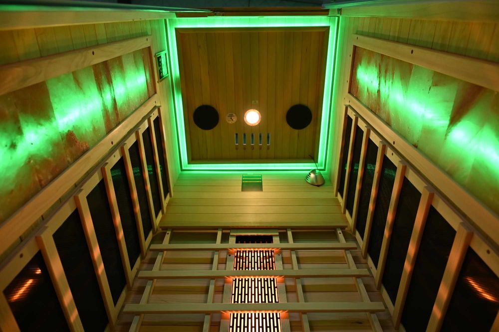 Sauna domowa sucha Infrared +panele solne GN-EA1R 90x90x200cm
