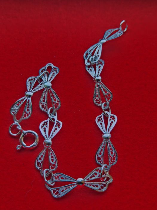 Pulseira prata filigrana