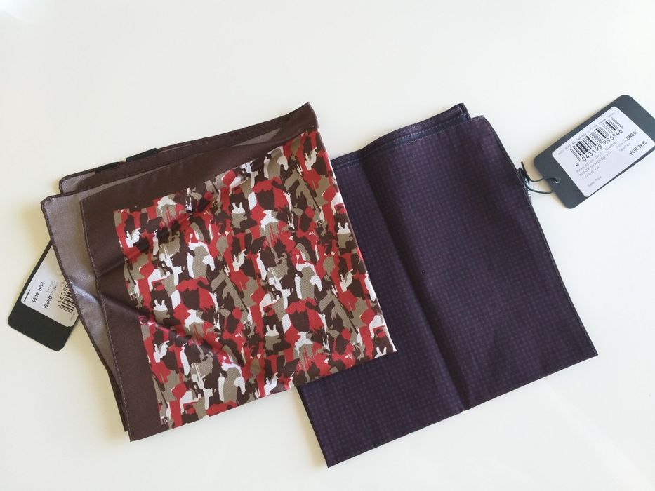 Lencos de bolso Hugo Boss.