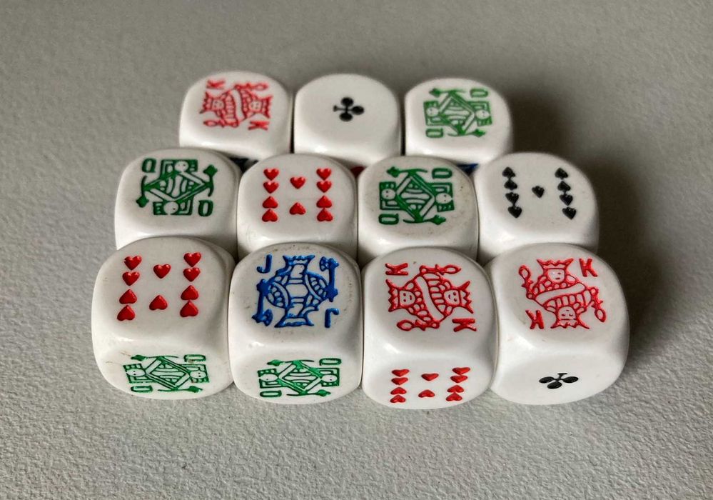 Conjunto de 11 Dados de Poker