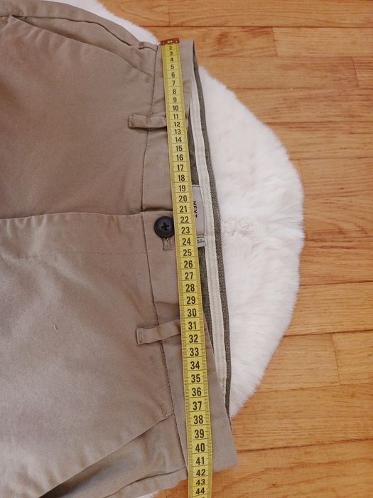 Spodnie chino, Next, W32, L31, popielaty brąz, 98% bawełna