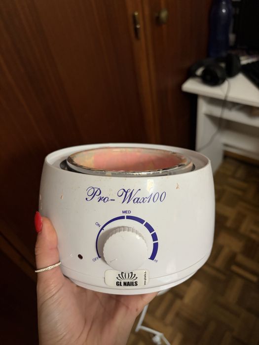 Panela de cera + discos de cera