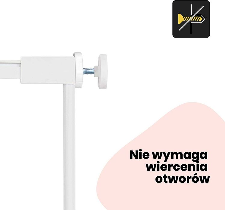 Safety 1ST rozszerzenia bramki 14 cm białe