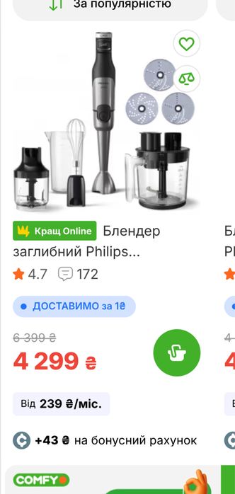 Блендер Philips стан супер