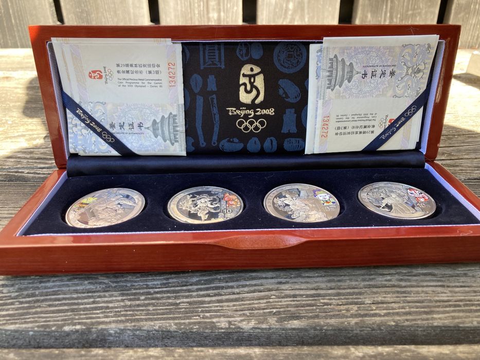 Moedas de Prata Jogos Olímpicos Beijing 2008