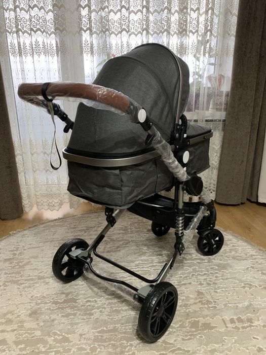 Коляска дитяча Muwo baby 3 в 1 (люлька, прогулянкова, автокрісло)