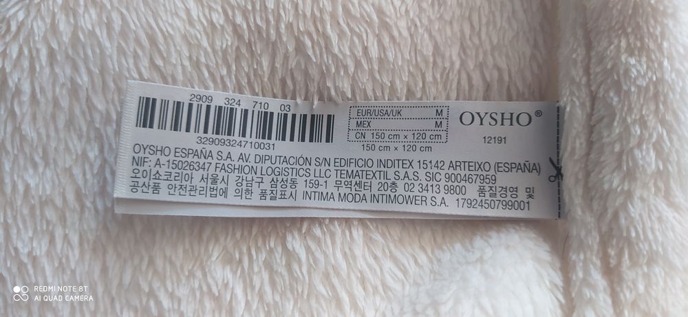 Peleryna z polaru po kąpieli 135/140 12 zł wyprzedaż