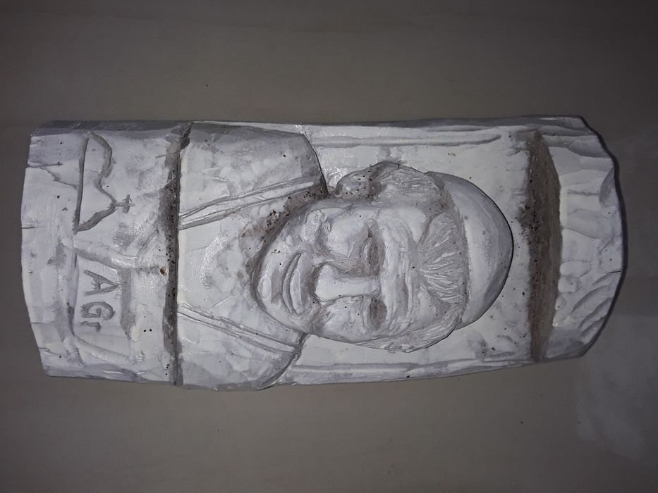Płaskorzeźba drzeworyt Papież Jan Paweł II