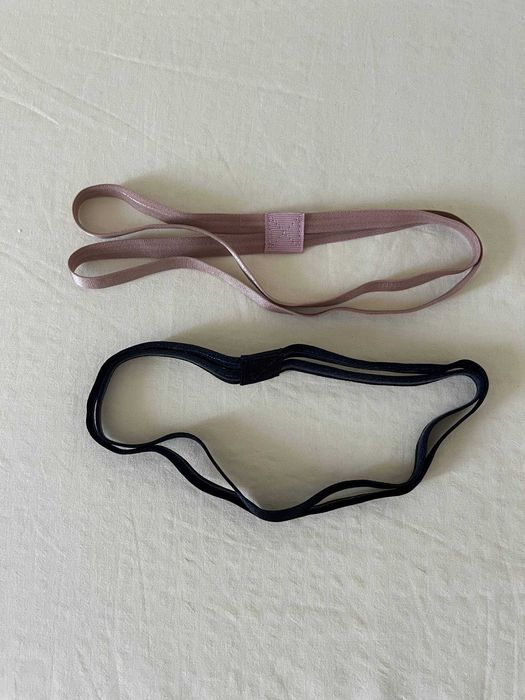 Bandoletes elásticas para o cabelo – 2 unidades (creme e preta) OYSHO