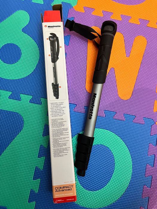 Manfrotto MMCOMPACTADVB - monopé com 5 secções, cor preta