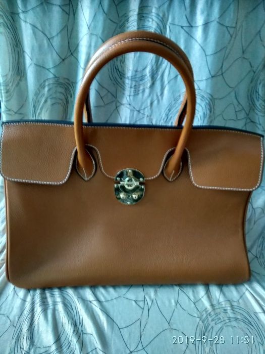 Skóra Nowa skórzana torba ROUVEN