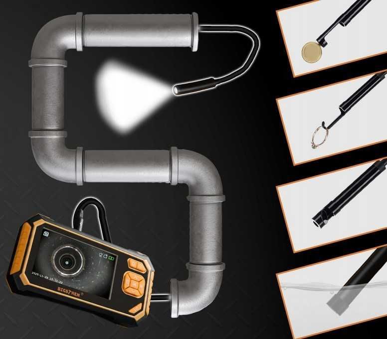 Endoskop Kamera Inspekcyjna 5m USB + 4.3 Wyświetlacz WODOODPORNA