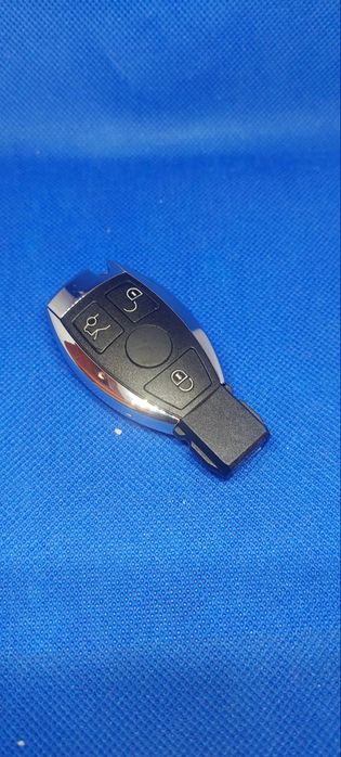 Chave 3 Botões para Mercedes Benz Chave completa com chip placa electrónica lâmina pilha