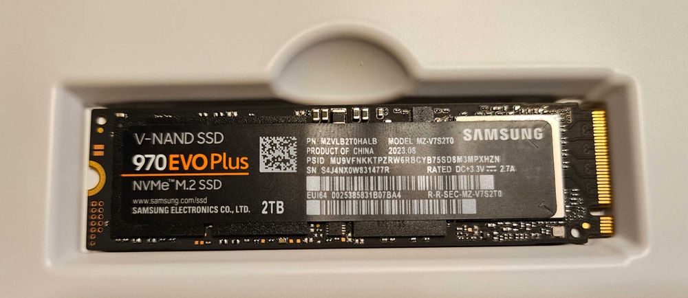 Dysk SSD PCIe M.2 Samsung 970 Evo Plus 2TB MZ-V7S2T0BW mało używany