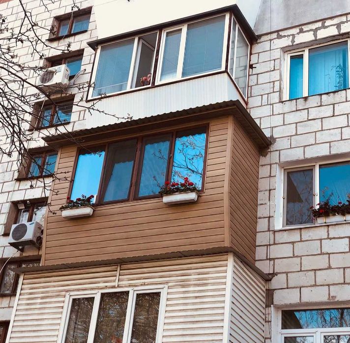 Наружная и внутренняя обшивка балкона Ремонт ПОД КЛЮЧ Днепровский р-н!