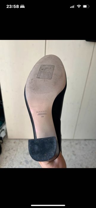 Botas em pele da Mango tamanho 39