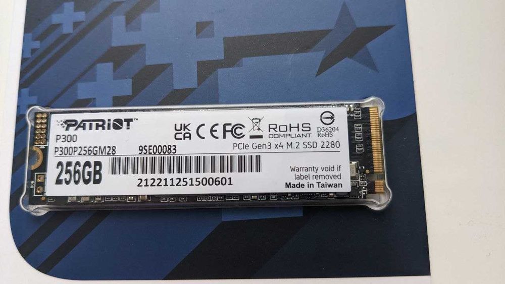 SSD M.2 PCIe Gen3 x4 Patrion p300 256GB m2