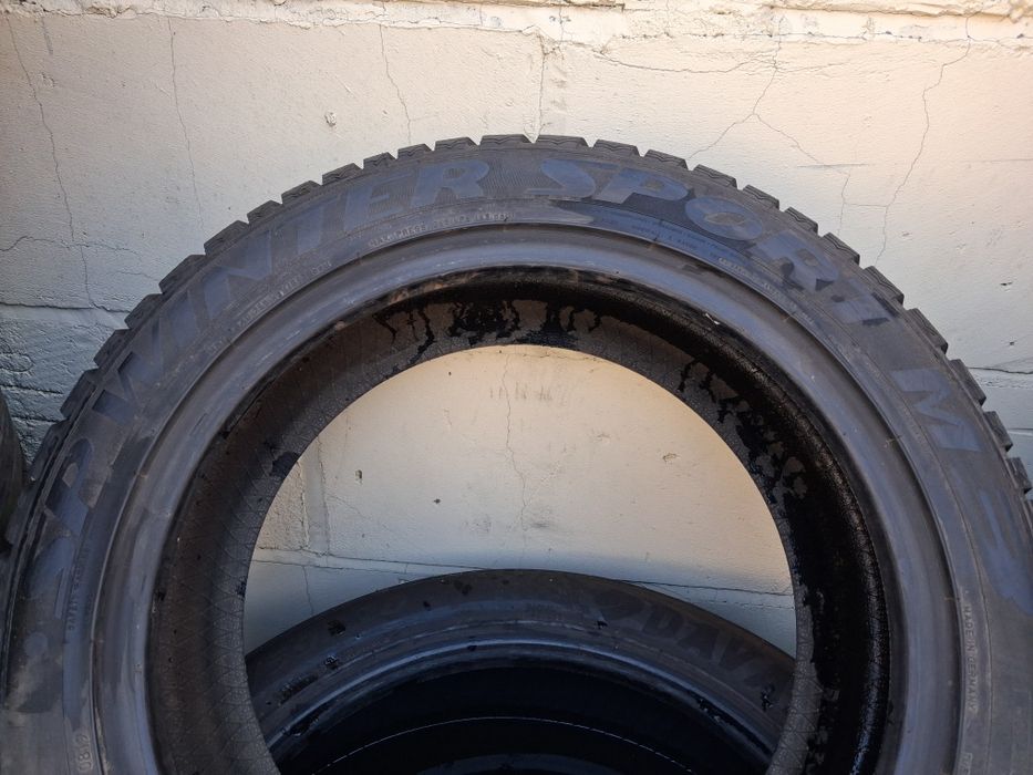 распаровка шины б/у 235/45 r18 Dunlop SP Winter Sport M3