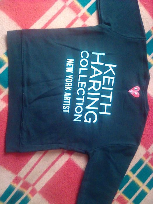 bluza czarna keith haring zara