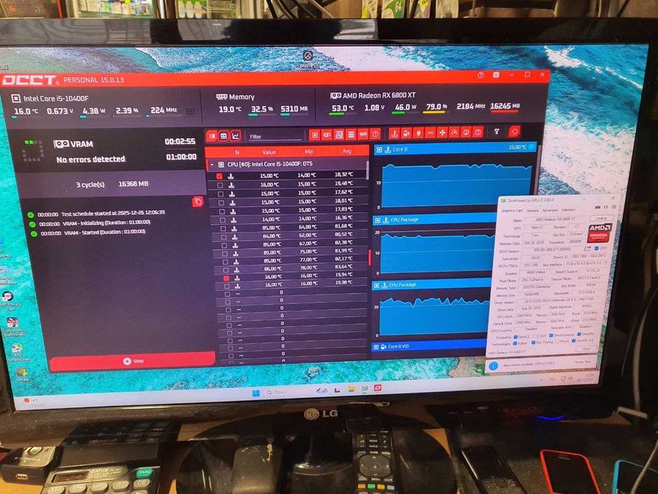 Видеокарта Asus RX 6800 XT TUF Gaming OC 16GB GDDR6 256bit отл сост.