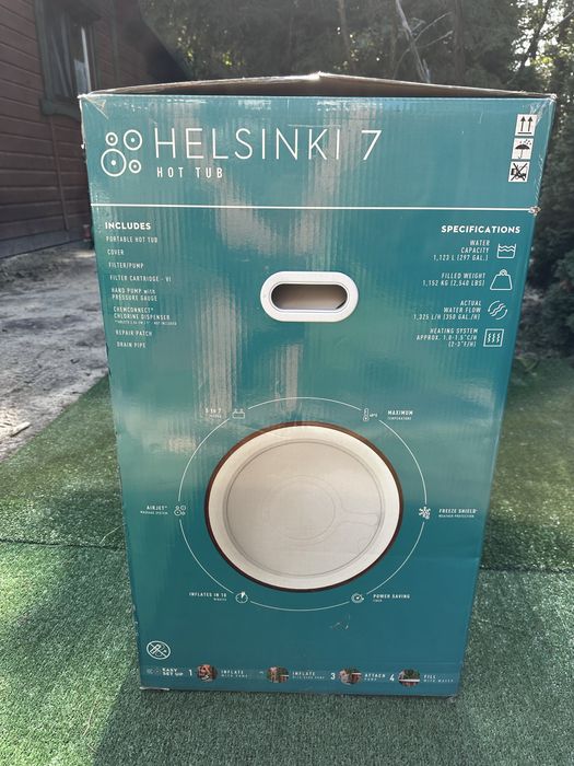 Bestway Lay-z-spa Helsinki nadmuchiwane Jacuzzi praktycznie nowe uzywane miesiac