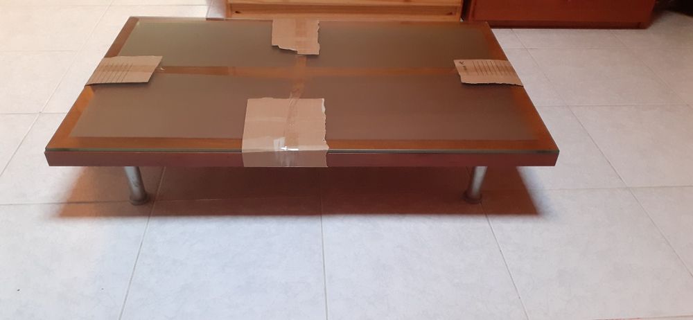 Base para TV cor nogueira