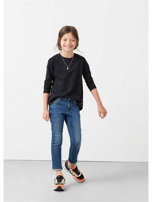 Джинсы скинни с бахрамой