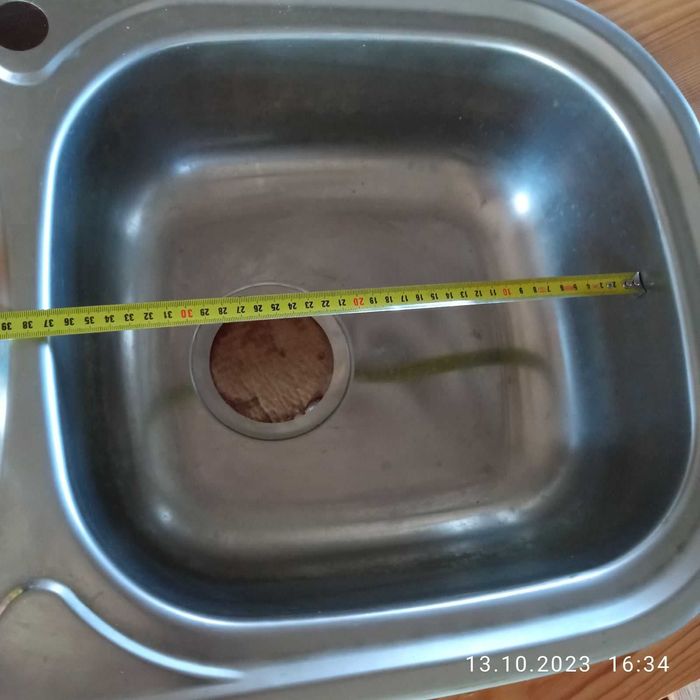 Мийка кухонна з кутовою столешнею