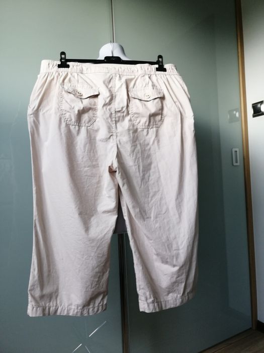 Spodnie rybaczki duże bawełniane 3XL/18/46 Basi Edmons