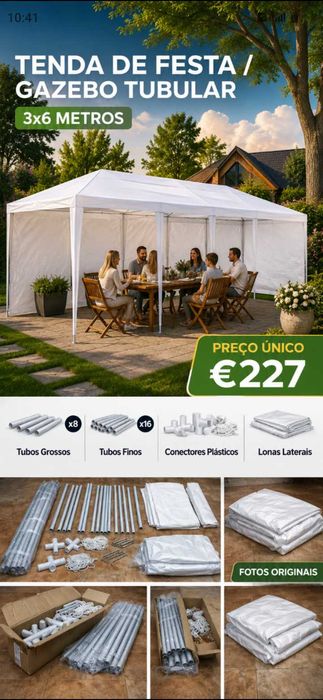 Tenda 227€. Oportunidade