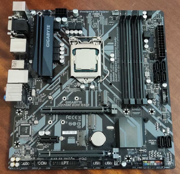 Материнська плата GIGABYTE H370M D3H GSM с i3-9100 Coffee Lake