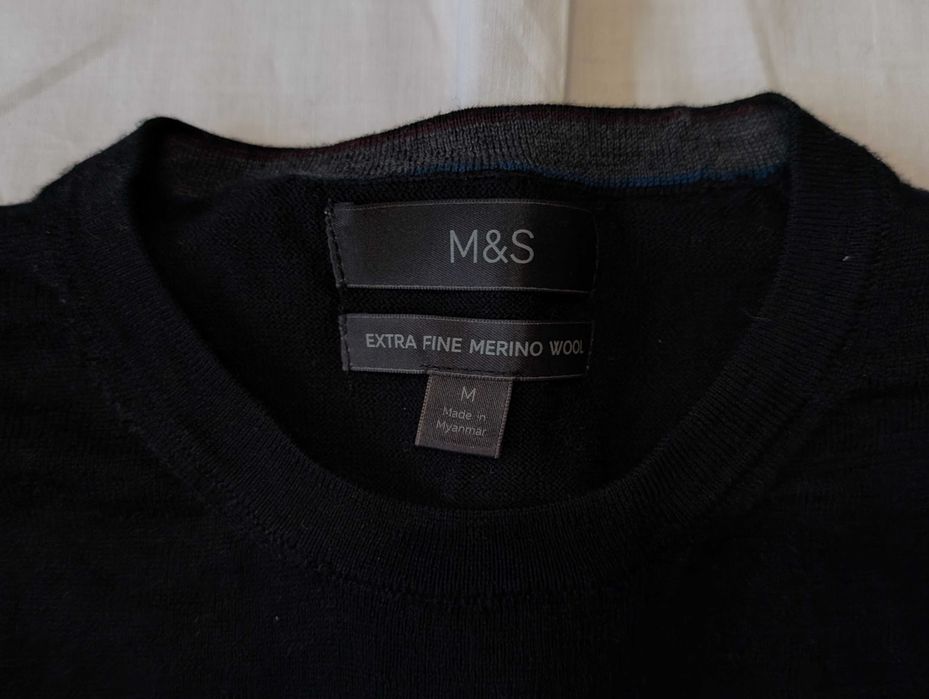 Sweter wełniany merino męski